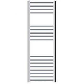 Radiador de baño Luxebath ECD Germany 400 x 1200 mm Cromo curvado conexión lateral Secador de toallas Radiador de calefacción No eléctrico