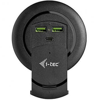 i-tec Desktop Fast Charger with Built-in USB-C PD 3.0, 3x USB-A 3.0 Ports with Quick Charge QC3.0, 96W Power Output