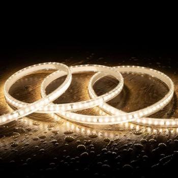 Tira LED 220V SMD2835 120LED/m Blanco Neutro IP65 Ancho 12mm Corte de 100cm 20m