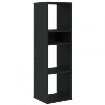 Estantería negra de madera compuesta 34x31x112 cm