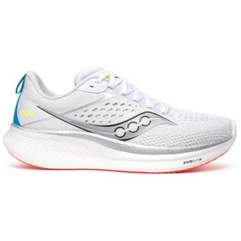 Saucony Ride 17 Neutral Running Shoe Men - White - Size: 9.5