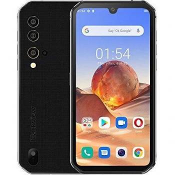 Móvil Resistente Blackview BV9900E, Android 10 Helio P90 6GB RAM 128GB ROM, Cámara Quad AI 48MP, Telefono Robusto Antigolpes IP68, 5.84 '' FHD + Gorilla Glass 5, Carga Inalámbrica NFC Dual SIM Plata
