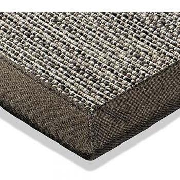 Alfombra de aspecto sisal tejido exterior plano Modern Cocina Alfombra gris natural, diferentes tamaños