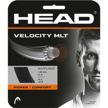 Head Velocity MLT Cordajes de Raquetas de Tenis, Adultos Unisex, Negro, 16