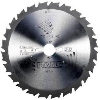 Dewalt DT4321-QZ DT4321-QZ-Hoja para Sierra Circular estacionaria 250x30mm 30D ATB +10º, 0 W, 0 V