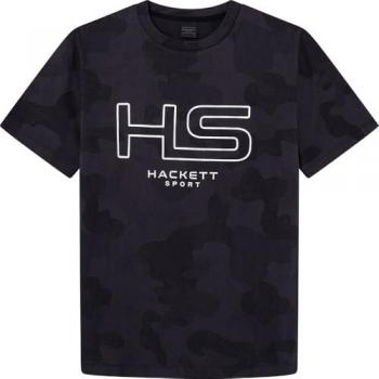 Camiseta de Hombre Hackett Manga Corta Estampado Camuflado Negra L