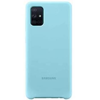 Samsung A71 - Carcasa de silicona, color Azul