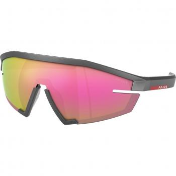 Prada Linea Rossa PS03ZS 15P20A Men's Geometric Grey Sunglasses