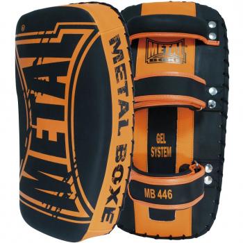 METAL BOXE MB446 - Pao de Boxeo Unisex, Color Negro y Naranja, Talla M