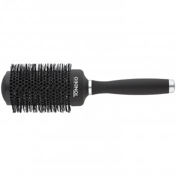 Pincel Redondo Tondeo Atelier Graphite XL Ø 65/92 mm - Cuerpo de Grafito, Orificios para Calor Óptimo, Nylon Resistente al Calor