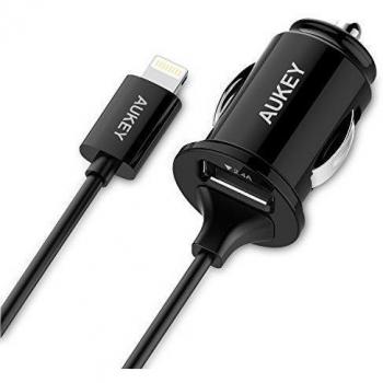 Aukey CC-C5-AYES - Cargador de vehículo, color negro