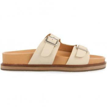 Sandalia Gioseppo Albury Off-white Mujer con Hebillas y Plantilla Anatómica