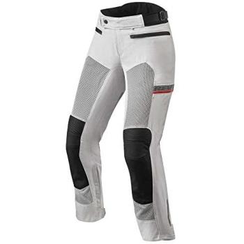Revit Tornado 3 Conjunto de Motocicleta para Mujer - Pantalones Blanco y Chaqueta Textil Plata (Tamaño 36)
