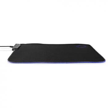 Alfombrilla de Juego Iluminada LED XL de Goma/Microfibra Antideslizante 350 x 250 mm