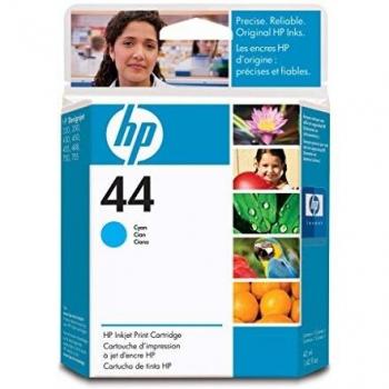 Cartucho de Tinta Original HP 44 Cian (51644CE) para DesignJet 350/450/455 - Capacidad 1600 Páginas