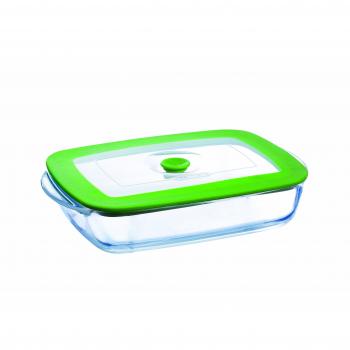 Pyrex Cook & Store - Recipiente rectangular 4 in 1 plus, con tapa, 23 x 15 cm