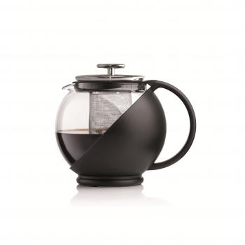 Bialetti 3320 - Tetera de émbolo, 1.25 L, Color Negro