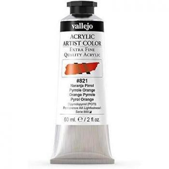 Vallejo Acrylic Artist Color 16821 Pyrrole Orange