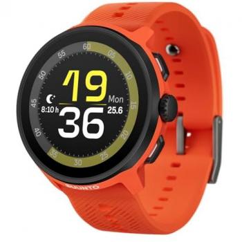 Reloj Deportivo Suunto Run Coral Orange con Correa de Silicona, GPS, Pantalla Táctil AMOLED 1.32, Monitoreo de Actividad y Frecuencia Cardíaca, Resistente al Agua
