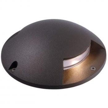Foco LED Helios II 3,75 W Gris Oscuro IP67 para Exterior Transitable con Doble Ventana y Montaje Fijo