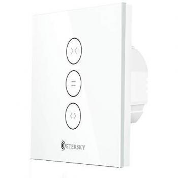 Zled controlablezalexa interruptor persiana etersky interruptor wifi control de app y con temporizador compatible con alexa y google home para motor persiana tubular se necesita cable neutro
