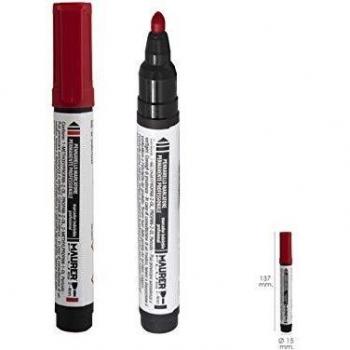 MAURER 2342705 Rotulador Permanente Profesional Rojo, Multicolor