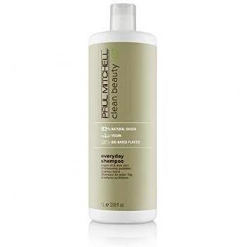 Paul Mitchell Clean Beauty Everyday Shampoo - Shine-Boosting and Body-Enhancing Formula for All Hair Types (33.8 oz / 1000 ml)
