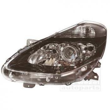 Faro Delantero Direccional Negro H7 H1 para Renault Clio VAN WEZEL 4333965