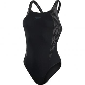 Bañador de mujer Speedo Hyperboom Splice Muscleback negro - Talla 36