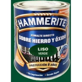 Hammerite Esmalte directo sobre hierro y óxido Liso Brillante Verde 2,5 L