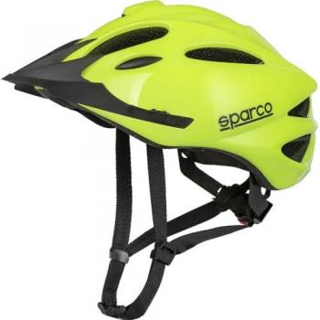 Casco de bicicleta SPARCO eMobility SE301YL_L, amarillo, tamaño L, con 21 ventilaciones y construcción en PC y EPS