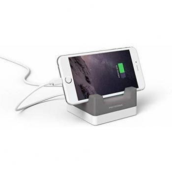 Cargador Inteligente Metronic 4 Puertos USB con Soporte Gris/Blanco