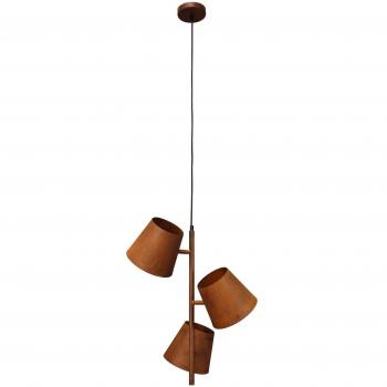 Lámpara colgante Colt de 3 luces en acero inoxidable