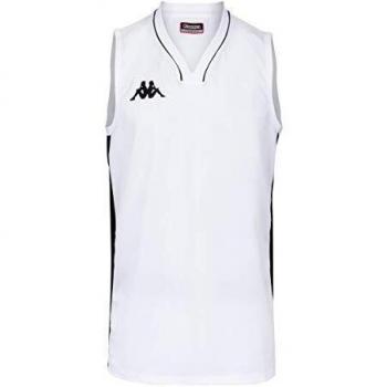 Kappa Cairo Camiseta Baloncesto, Hombre, Blanco, 3XL