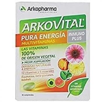 Arkovital Pure Energy Immuno Plus - 30 Tablets for Enhanced Defense