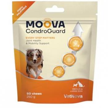 MOOVA® CondroGuard Perros Medianos y Grandes 50 Masticables Suplemento Alimenticio Vetnova
