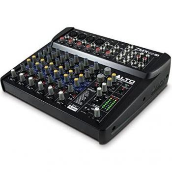 Alto Professional ZMX122FX - Mesa de mezclas compacta de 8 canales con efectos incorporados, cuatro entradas de micrófono XLR y dos entradas estéreo