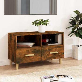 Mueble para TV Smoke Roble 80x36x50 cm Madera multicapa