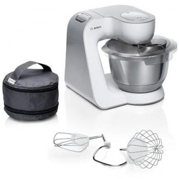 Robot de cocina Bosch MUM58200, 1000 W, 3.9 L, blanco y plata