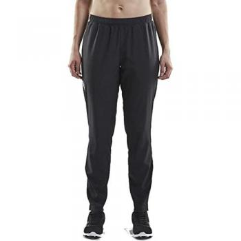 Pantalones de mujer Craft Rush Wind - Poliéster, Color Negro, Talla XL