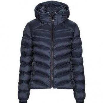 Superdry Women's Hooded Fuji Padded Jacket in Marine Blue
