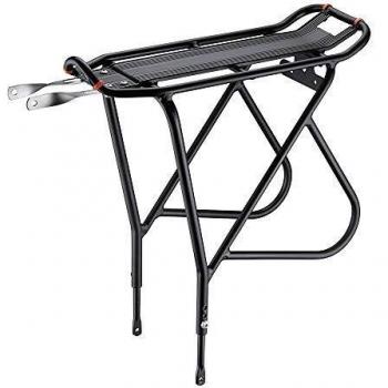 Portabicicletas Ibera PakRak Touring Plus - Montaje en Marco, Ajustable en Altura para Cargas Pesadas y Laterales, Compatible con Cuadros de 26 a 29