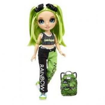 Muñeca Elegante y Colorida Rainbow High Jr. High Jade Hunter 22 Cm con Mochila y Accesorios