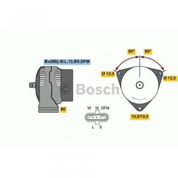 Alternador Generador BOSCH 0 986 049 820