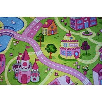 Alfombra Infantil Sweet Town Rosa 170x230 cm