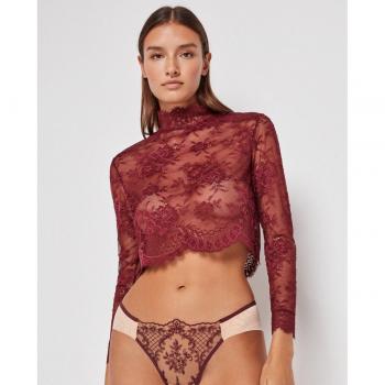 Camiseta de encaje semitransparente Gisela