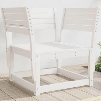 Silla de jardín blanca en madera de pino macizo 83x73x78 cm