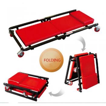36 pulgadas de acero mecánico plegable garaje Garage Rolling Z Creeper asiento de taller 6 ruedas giratorias