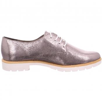Tamaris 1-1-23214-20/915 - Zapatos de cordones de Material Sintético para mujer Plateado Silber