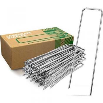 GardenGloss Grapas de Sujeción de Acero Galvanizado